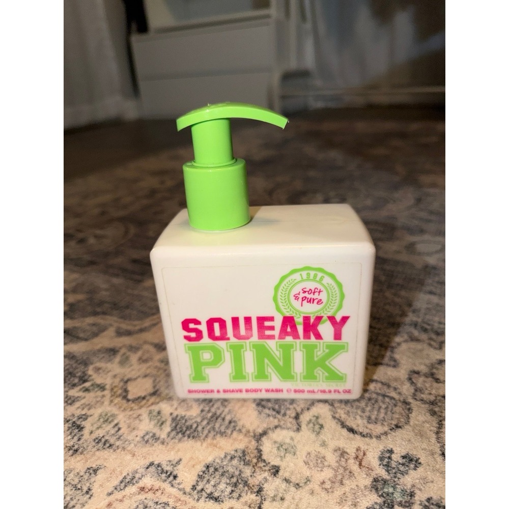 Vintage Victoria's Secret PINK Squeaky Pink Shower Gel Soft & Pure